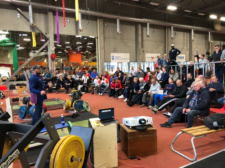 Practical lecture at the training hall